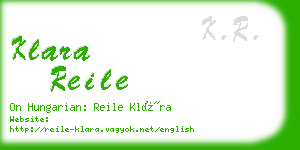 klara reile business card